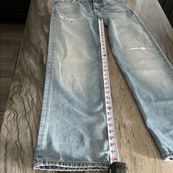 Zara Classic Blue Denim Pants - Picture 9 of 12